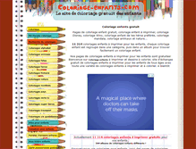 Tablet Screenshot of coloriage-enfants.com