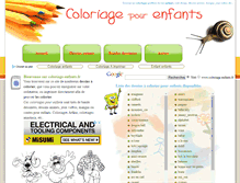 Tablet Screenshot of coloriage-enfants.fr